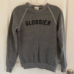 glossier sweatshirt